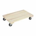 Vestil Tan Hardwood Dolly-Econ Solid 900 lb Capacity 16 x 24 HDOS-1624-9-E